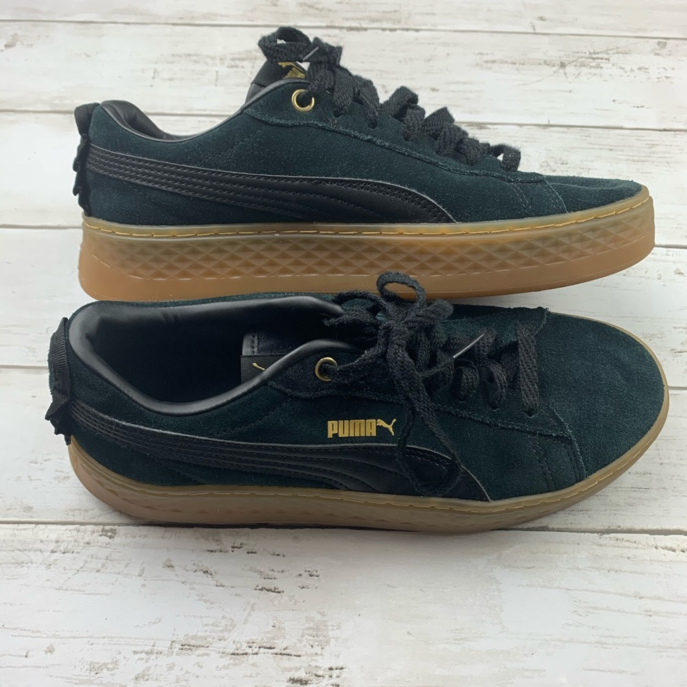 Puma Black Suede Sneakers